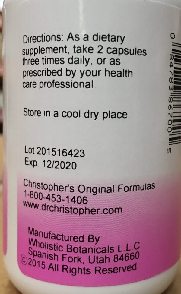 Suplemento hojas de alfalfa Dr. Christopher frasco