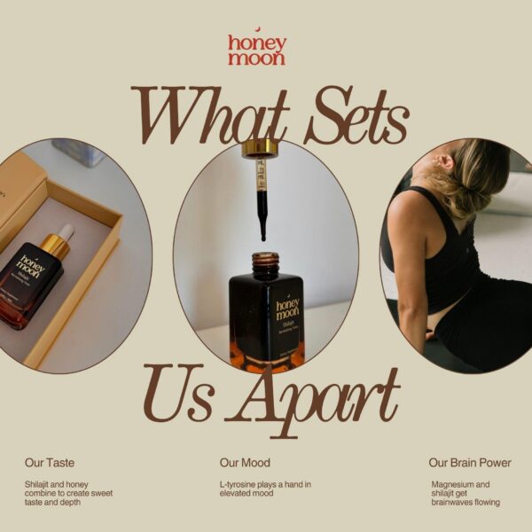 Suplemento Honey Moon con shilajit y miel orgánica