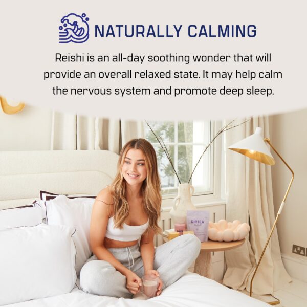 Suplemento de hongo Reishi DIRTEA para estrés e inmunidad