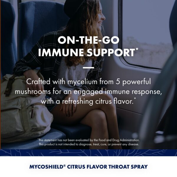 Suplemento de hongos chaga y reishi en spray MycoShield