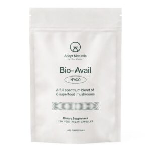 Suplemento hongos orgánicos Adapt Naturals frasco con 120 cápsulas