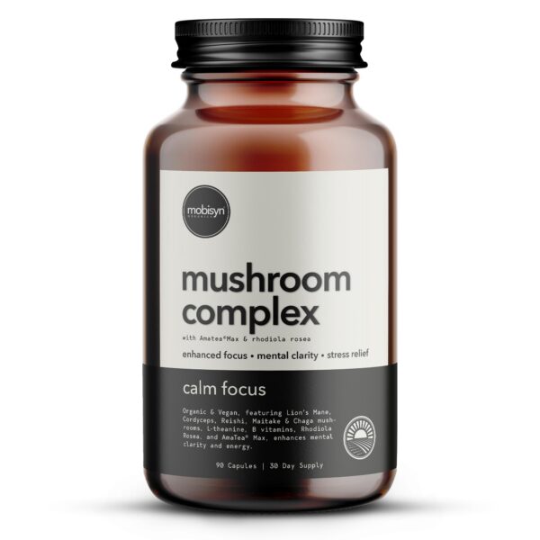 Suplemento de hongos orgánicos Mobisyn con mezcla nootrópica