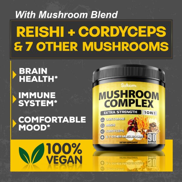 Suplemento de hongos Satoomi para salud cerebral