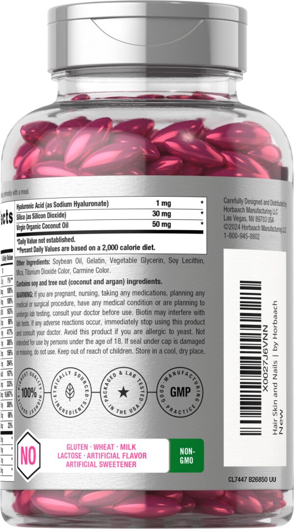 Suplemento Horbäach con biotina colágeno y aceites