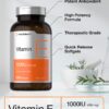 Suplemento Horbäach vitamina E 1000 ui antioxidante natural 200 cápsulas