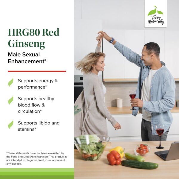 suplemento con HRG80 ginseng rojo para hombres