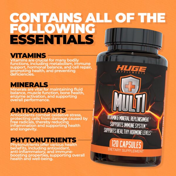Suplemento Huge Multi multivitaminas para atletas y culturistas