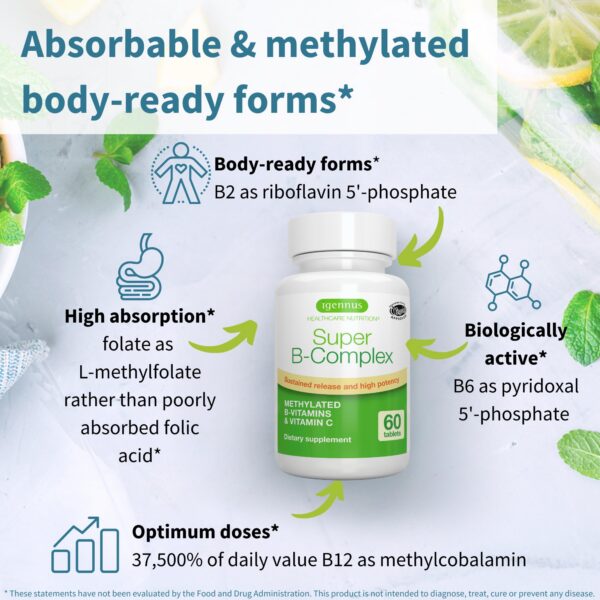 Version 1.0.0 Suplemento Igennus complejo B metilado vegano