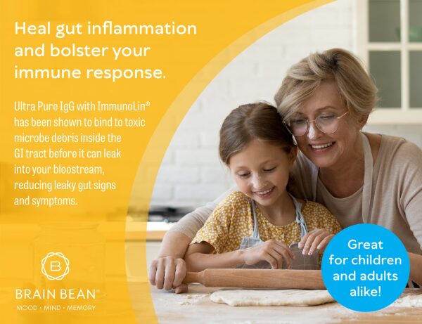 Suplemento IgG Ultra Pure mezclado con bebida