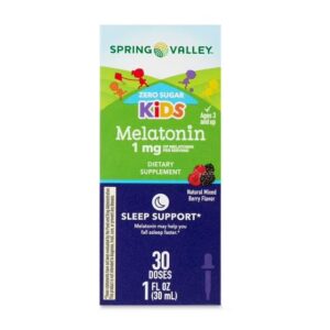 Version 1.0.0 Suplemento infantil melatonina líquido sabor frutos rojos