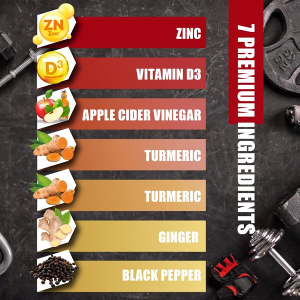 Suplemento inmune curcumina con ingredientes naturales y 90 cápsulas