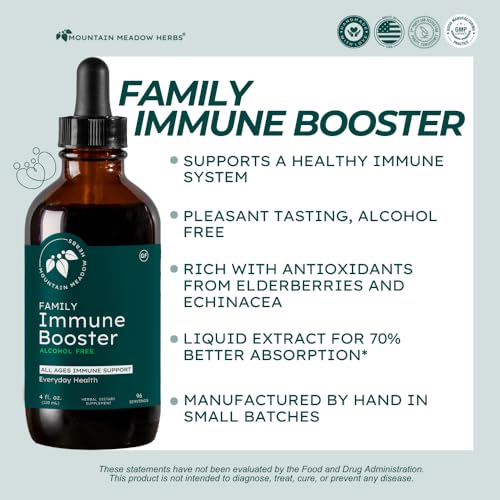 Suplemento inmune natural Mountain Meadow Herbs detalle etiqueta