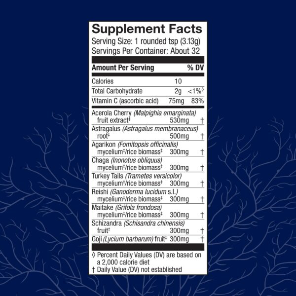 suplemento inmunologico hongos turkey tail reishi y maitake