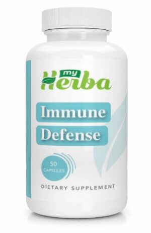 Suplemento inmunológico MyHerba con zinc equinácea ajo jengibre