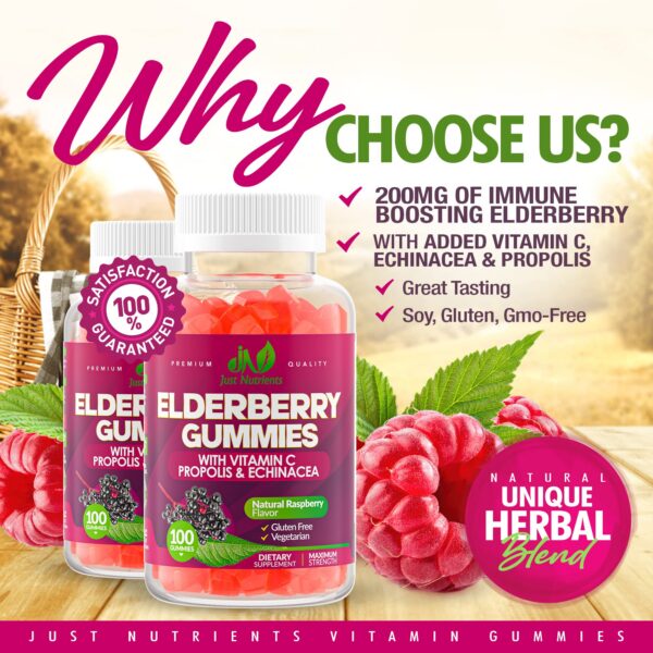 Suplemento inmunológico natural en gomitas Just Nutrients