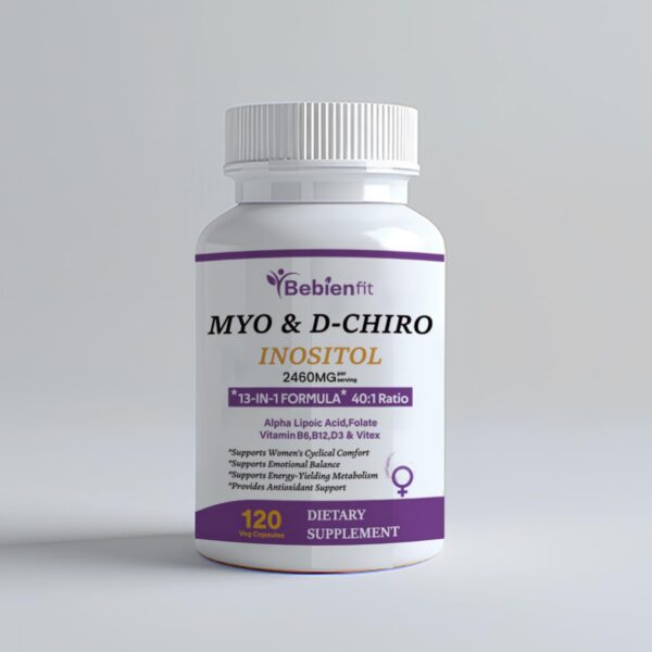 Suplemento de inositol para mujeres, 120 cápsulas.