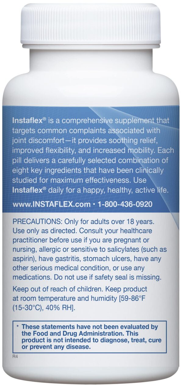 Suplemento Instaflex con mezcla natural para articulaciones