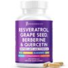 Suplemento JB Wellness resveratrol y extracto de semilla de uva