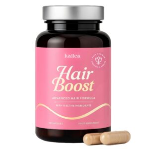 Suplemento Kailea para crecimiento de cabello en frasco