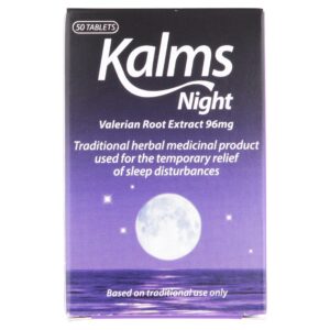 Version 1.0.0 Caja suplemento Kalms Kalns Night con 50 cápsulas extracto valeriana