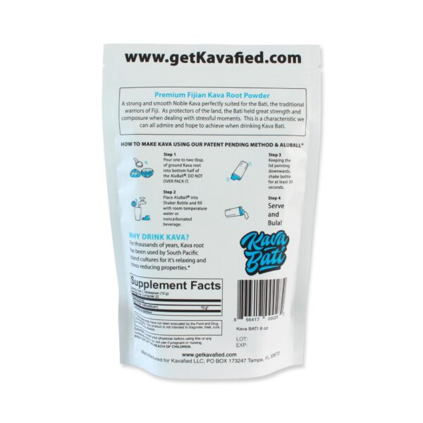 suplemento Kava raíz noble premium Fiyi paquete 8 onzas