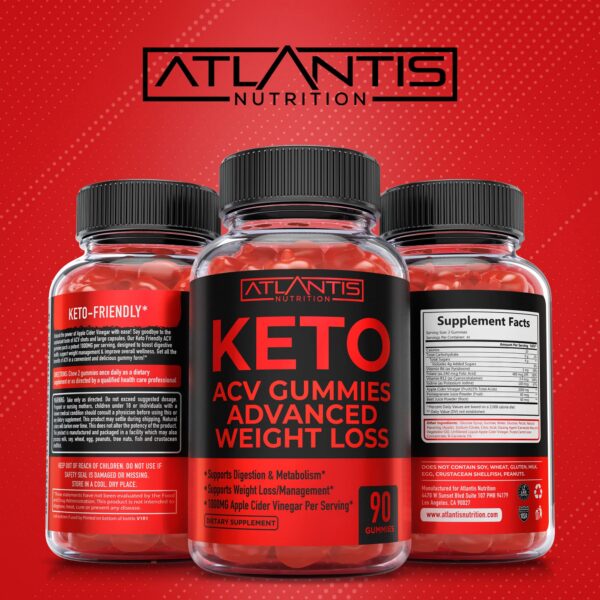 Suplemento keto acv con antioxidantes y superalimentos