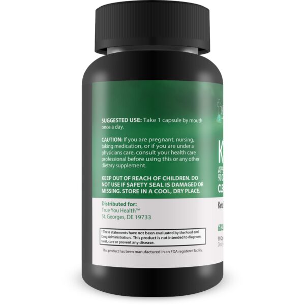 Suplemento keto detox complejo con cúrcuma y psyllium