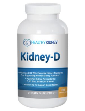 Suplemento Kidney-D vitamina D3 para salud renal óptima