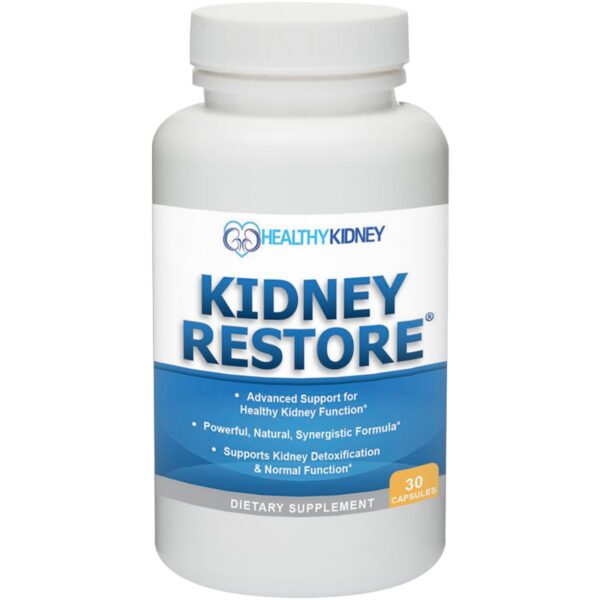 Suplemento Kidney Restore para salud y detox renal 30 cápsulas