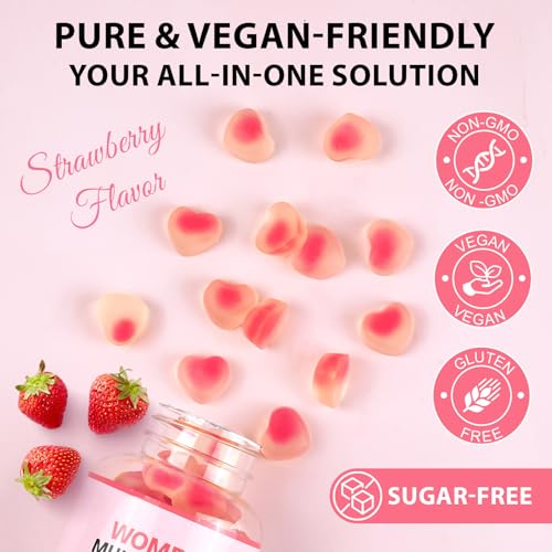 Suplemento KITNOBLIS gomitas multivitaminas para salud femenina