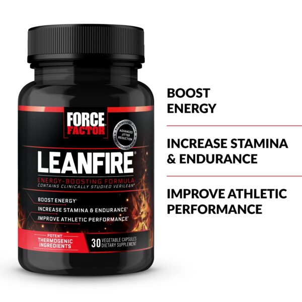Suplemento LeanFire con cafeína y extracto de té verde