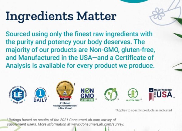 Version 1.0.0 Suplemento Life Extension sin ogm folato y vitamina b12