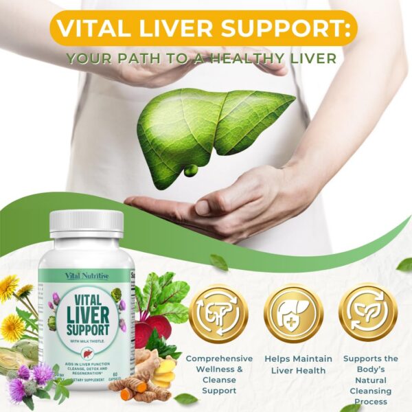 suplemento limpieza hígado Vital Liver Support paquete