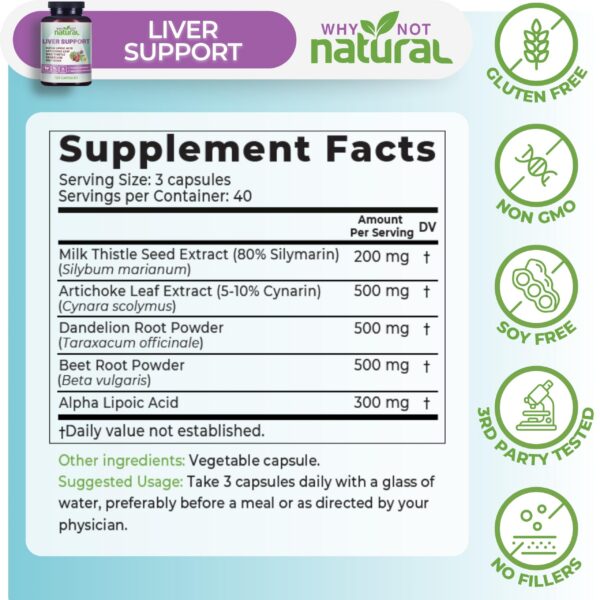 Suplemento para limpieza y nutrición hepática natural