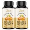 Version 1.0.0 Suplemento liposomal cúrcuma Svaiketa paquete 2 botellas 60 cápsulas blandas