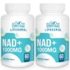 Suplemento liposomal NAD+ 1000 mg Maripolio botella vista frontal