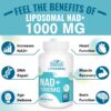 Suplemento liposomal NAD+ detalle cápsulas blandas Maripolio