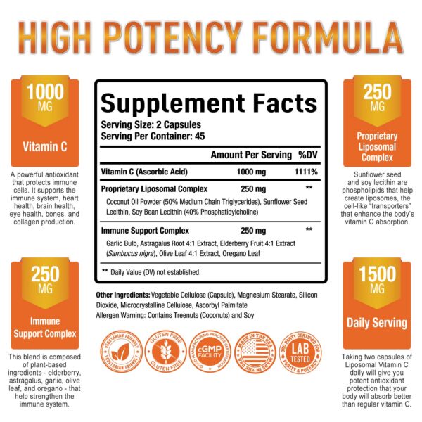 Version 1.0.0 Suplemento liposomal vitamina c purey optimal cápsulas