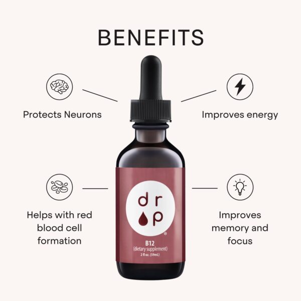 Suplemento líquido B12 sin conservadores y no GMO