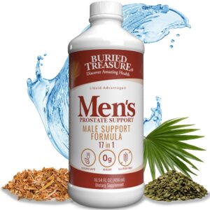 Suplemento líquido Buried Treasure para salud prostática masculina