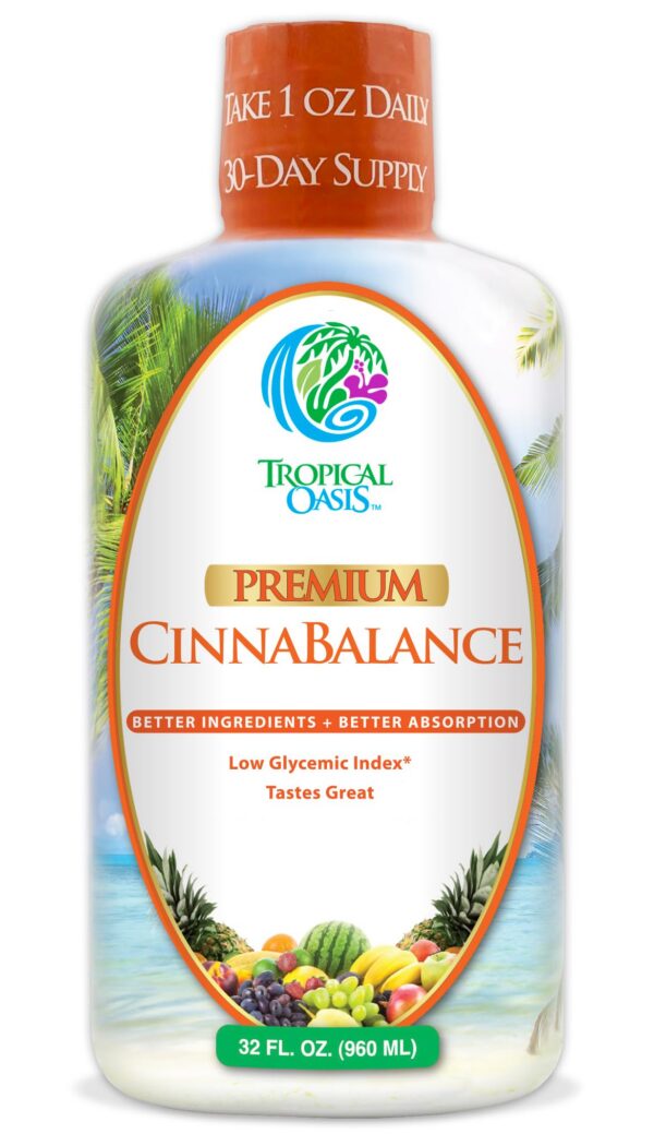 Suplemento líquido Cinnabalance con canela y aloe vera