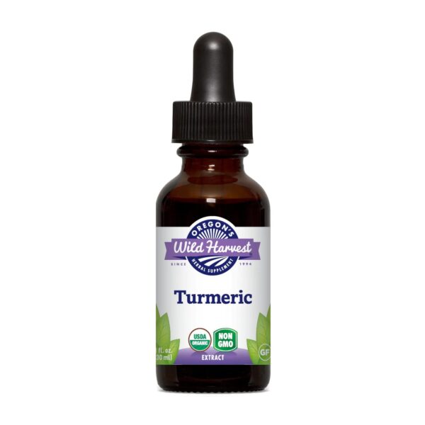 Suplemento líquido de cúrcuma fresca orgánica de Oregon's Wild Harvest