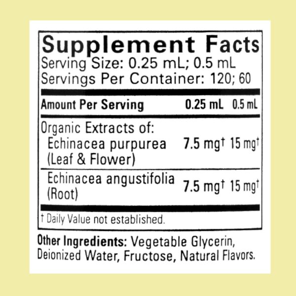 Version 1.0.0 Frasco gota líquida Echinacea para niños sin alcohol sabor naranja