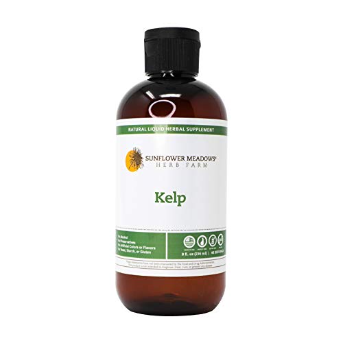 Suplemento líquido de kelp 8 oz sin alcohol sin OGM orgánico