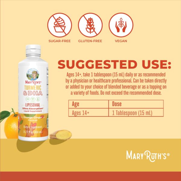 Suplemento líquido natural para salud cognitiva y articular MaryRuth