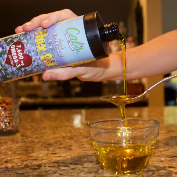 Suplemento líquido omega 3 aceite de linaza para salud Cal's