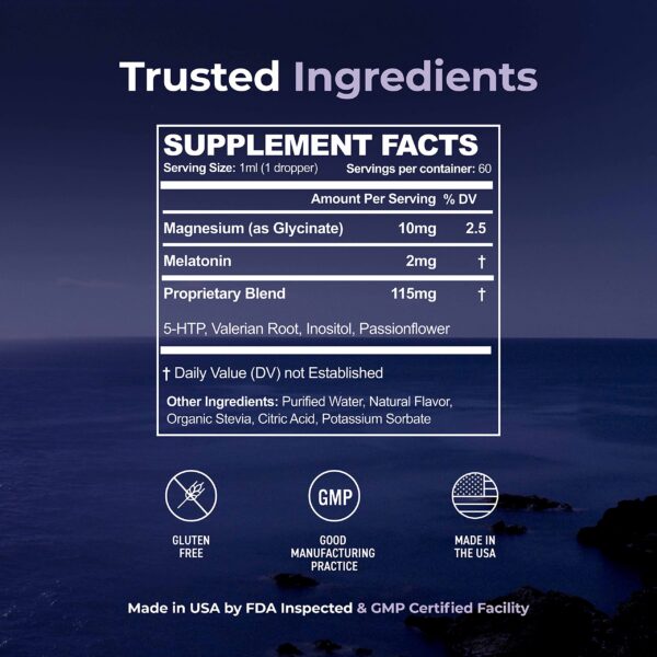 Suplemento líquido Ultra6 melatonina 5-HTP y flor pasión