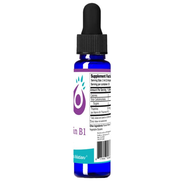 Suplemento líquido vitamina b1 tiamina Life Solutions