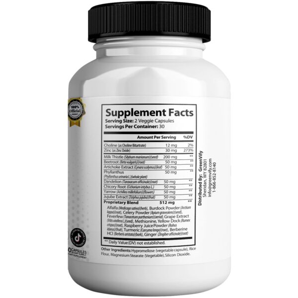 Caja de suplemento Liv Pure Max salud hepática natural