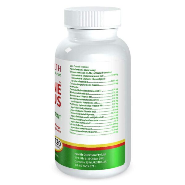 Suplemento LivaTone Plus con cúrcuma y hierbas